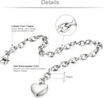 Jstyle Jewelry Women's Heart Charm Bracelets Stainless Steel Link Bracelet Birthday Gifts for Women Jewelry - Image 4